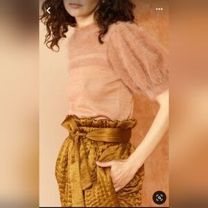 Ulla Johnson Reneta Rose Short Sleeved Sweater | Sz P